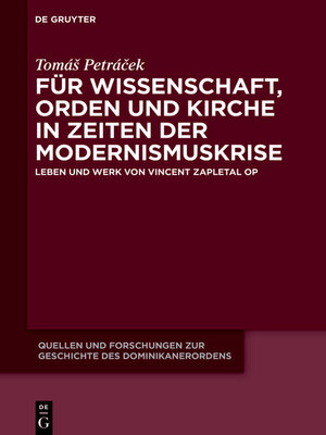 cover image of Für Wissenschaft, Orden und Kirche in Zeiten der Modernismuskrise